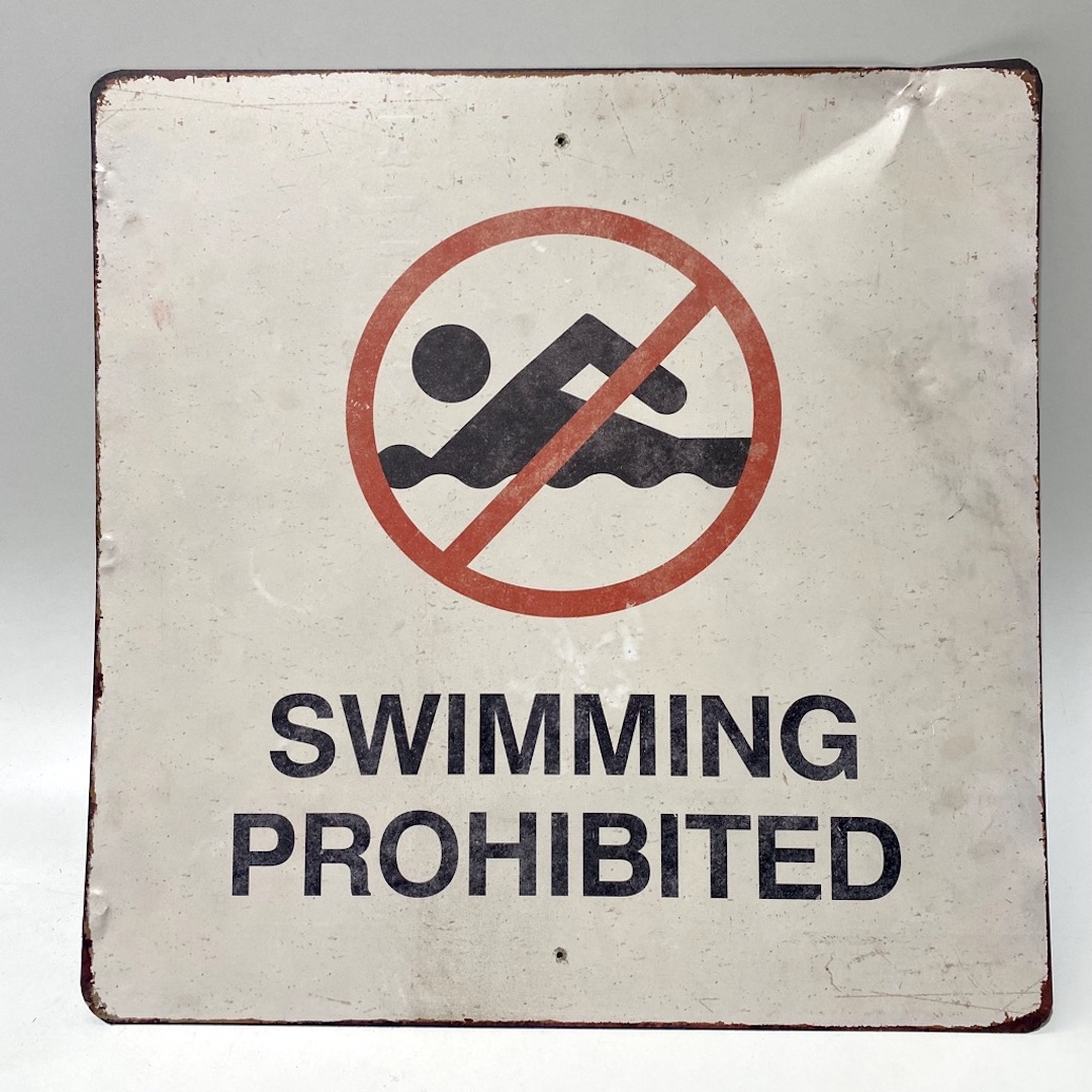 SIGN, Safety - Swimming Prohibited 60 x 60cm